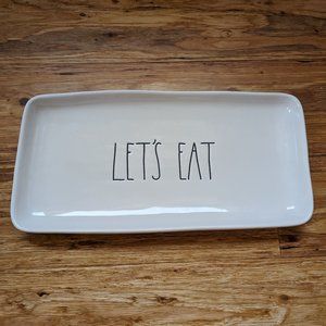 Rae Dunn "Let's Eat" Platter Tray Plater